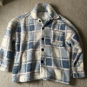 Cozy Blue and Cream Jacket